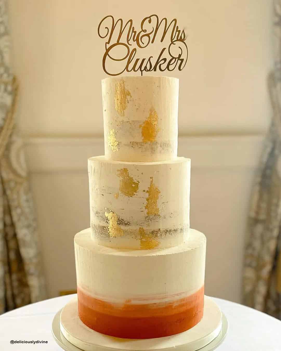 Simple Fall Wedding Cakes