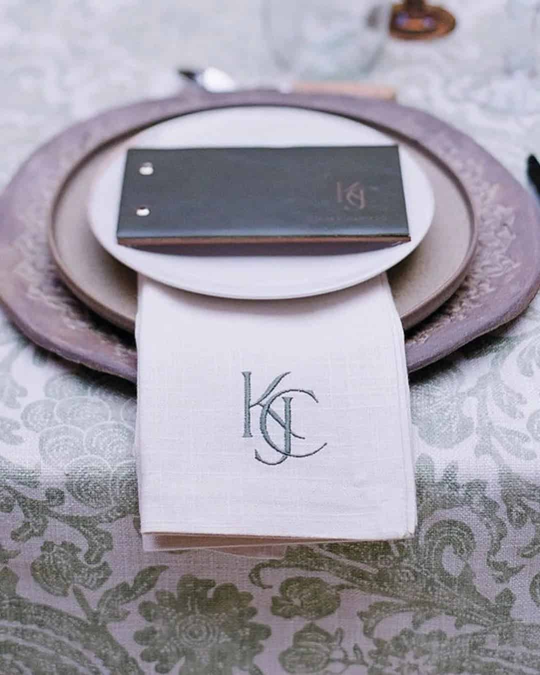 Table Runner or Napkins With Initials