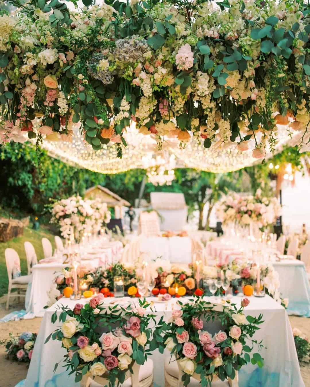 Hanging Wedding Decor Installations