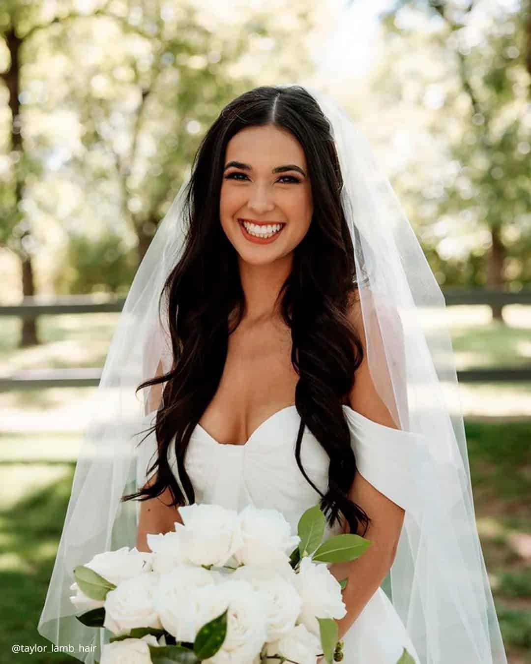 Wedding Hair Down With Veil