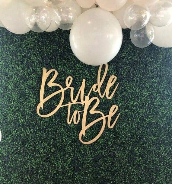 Bride to be board