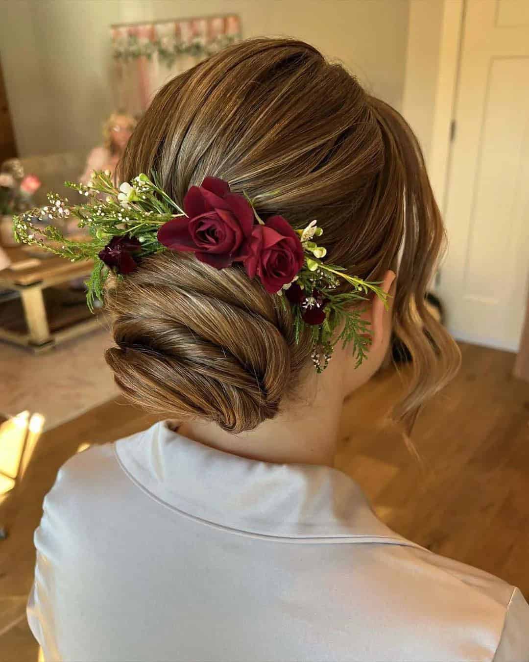 Bridesmaid Hairstyles with Flowers