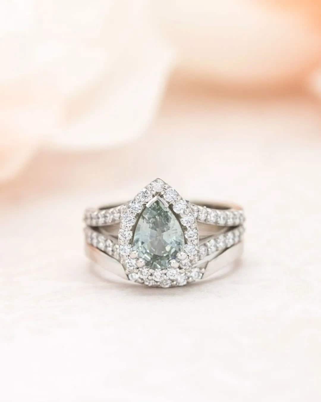 Halo Engagement Rings With Gemstones