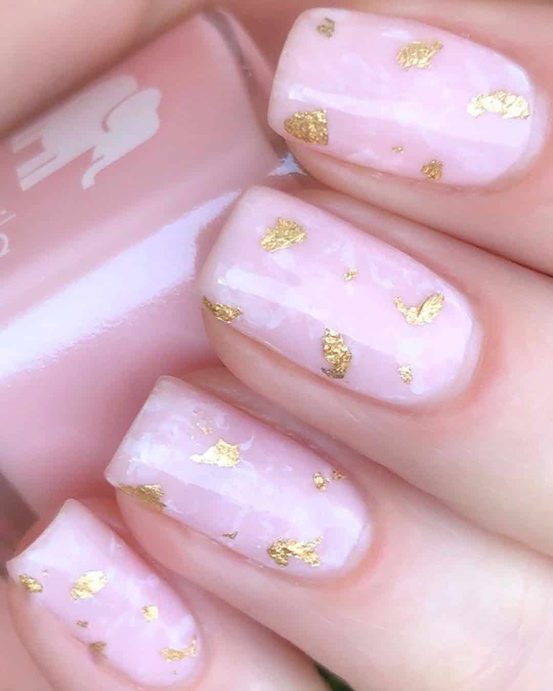 Pink and White Marble