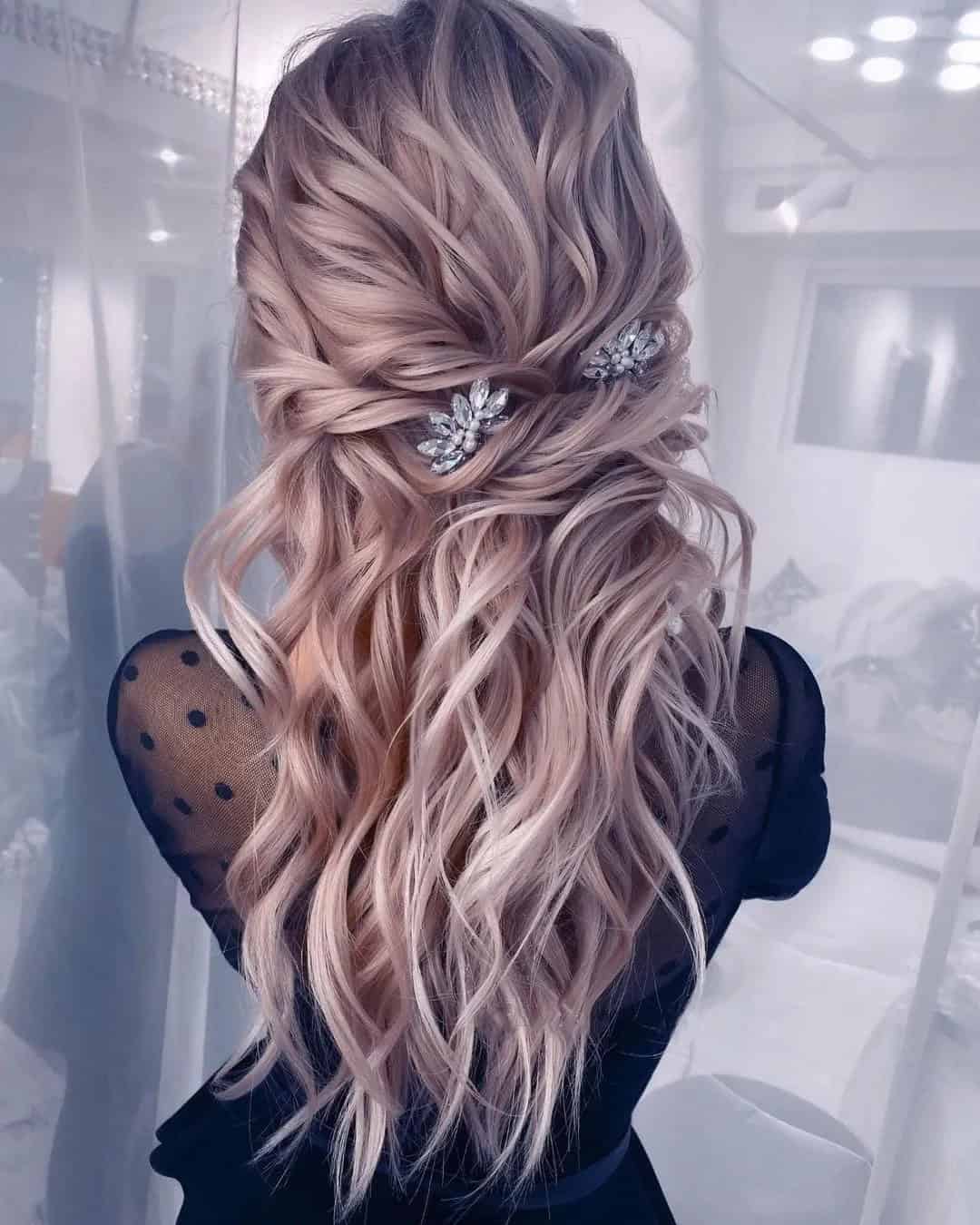 Down Wedding Hairstyles For Long Hair