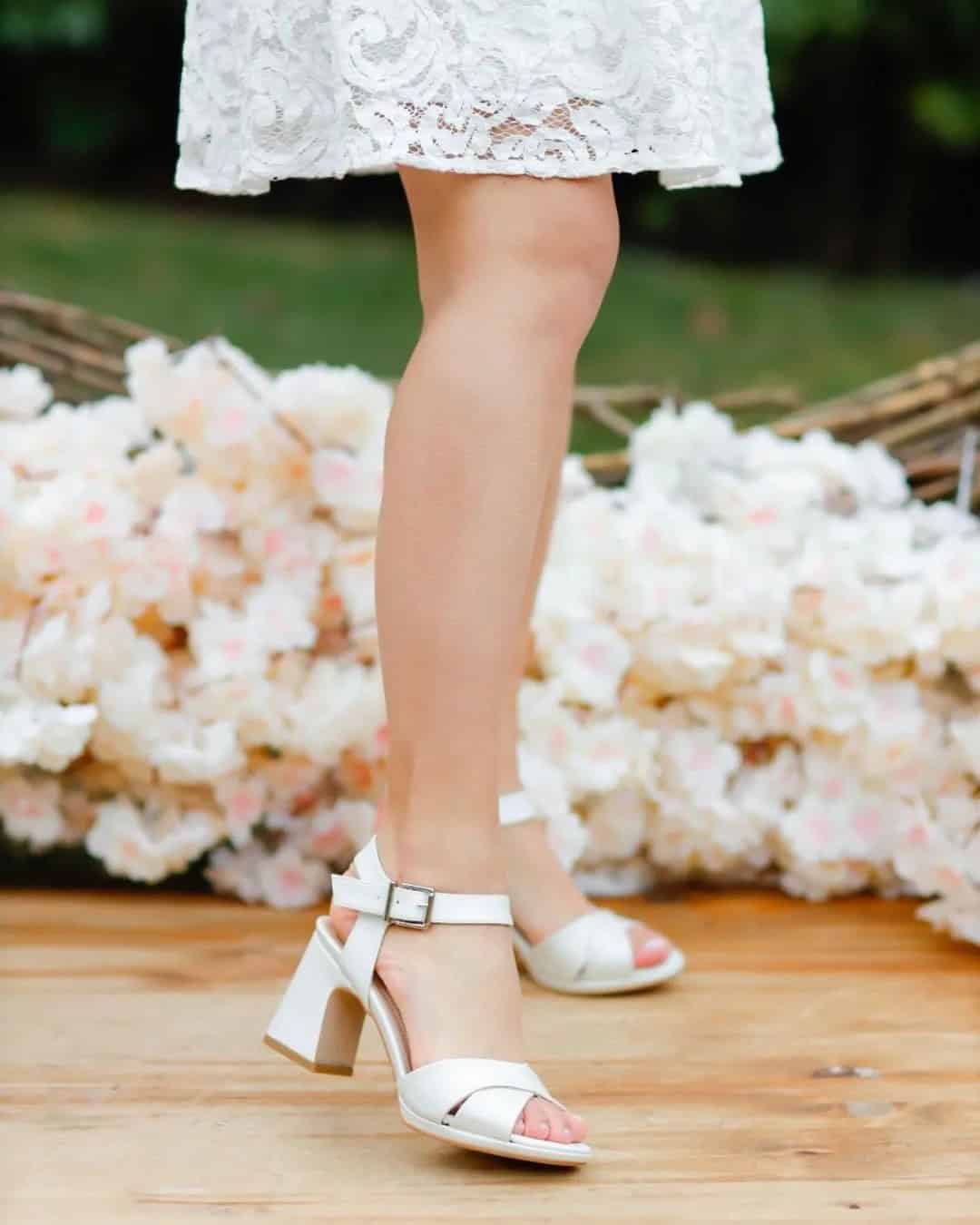 Block Heel Bridal Sandals