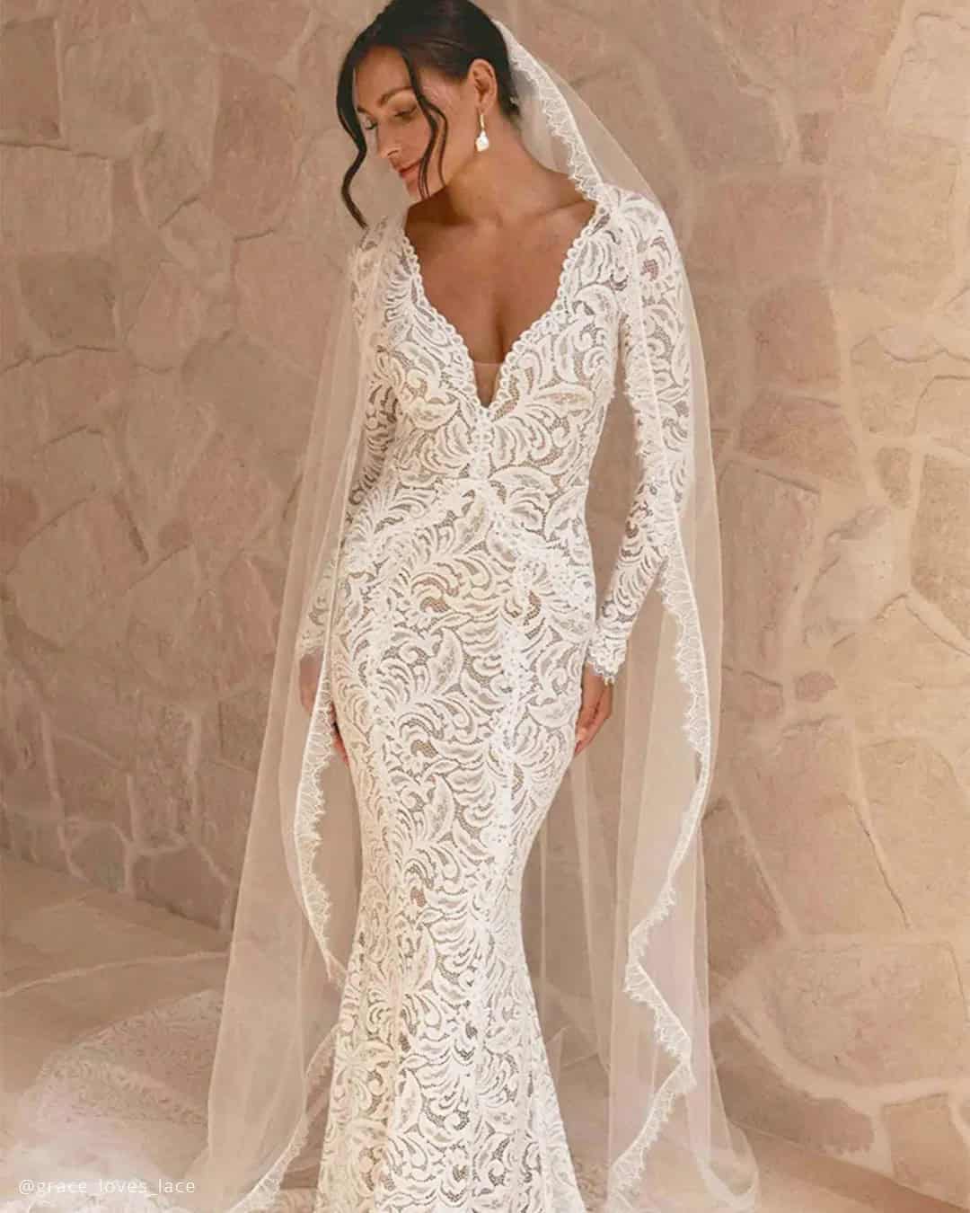 Modern Lace Wedding Dress Designer Ideas