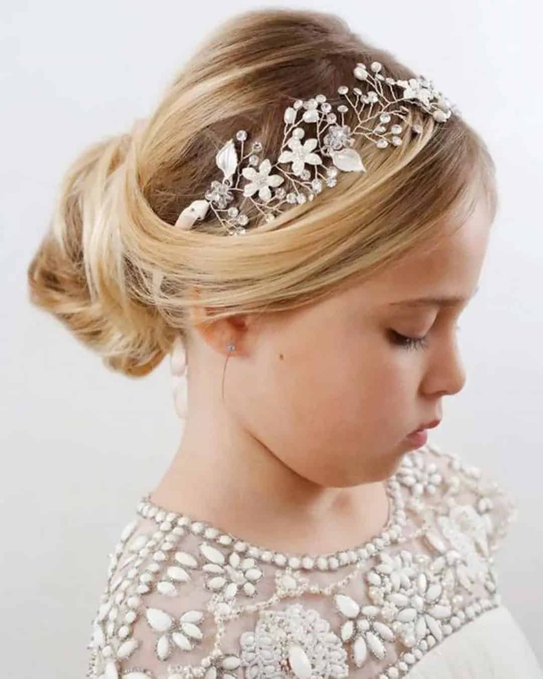 Flower Girl Hair Accessory Pearls