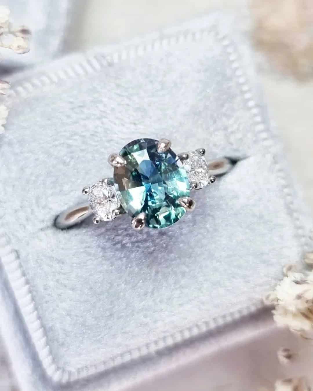 Simple Sapphire Rings For Tender Brides