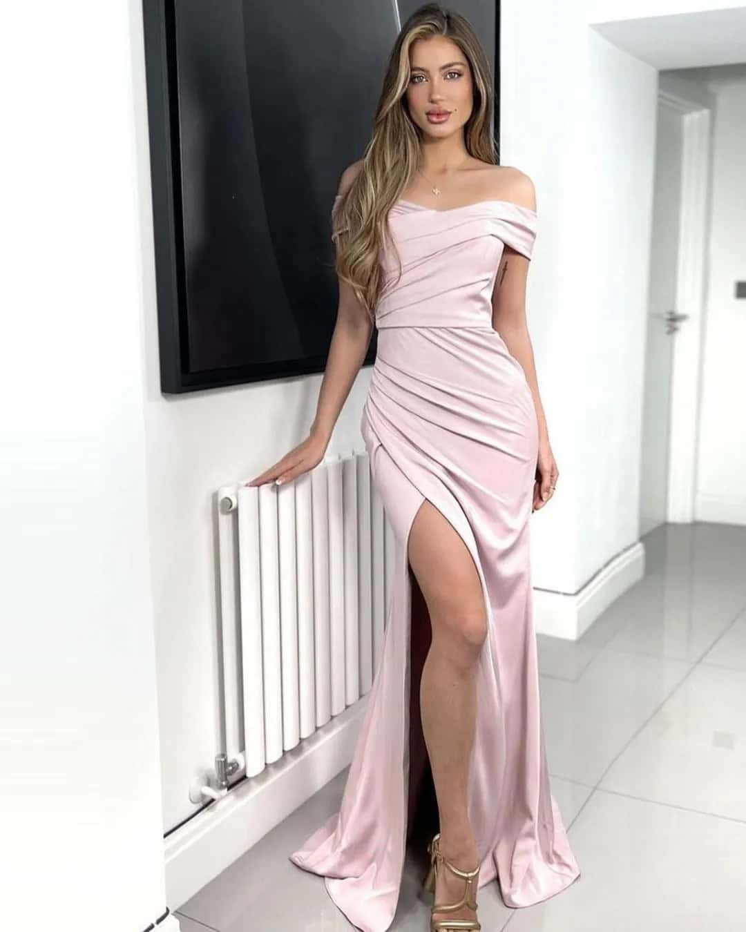 High Slit Dresses For A Wedding