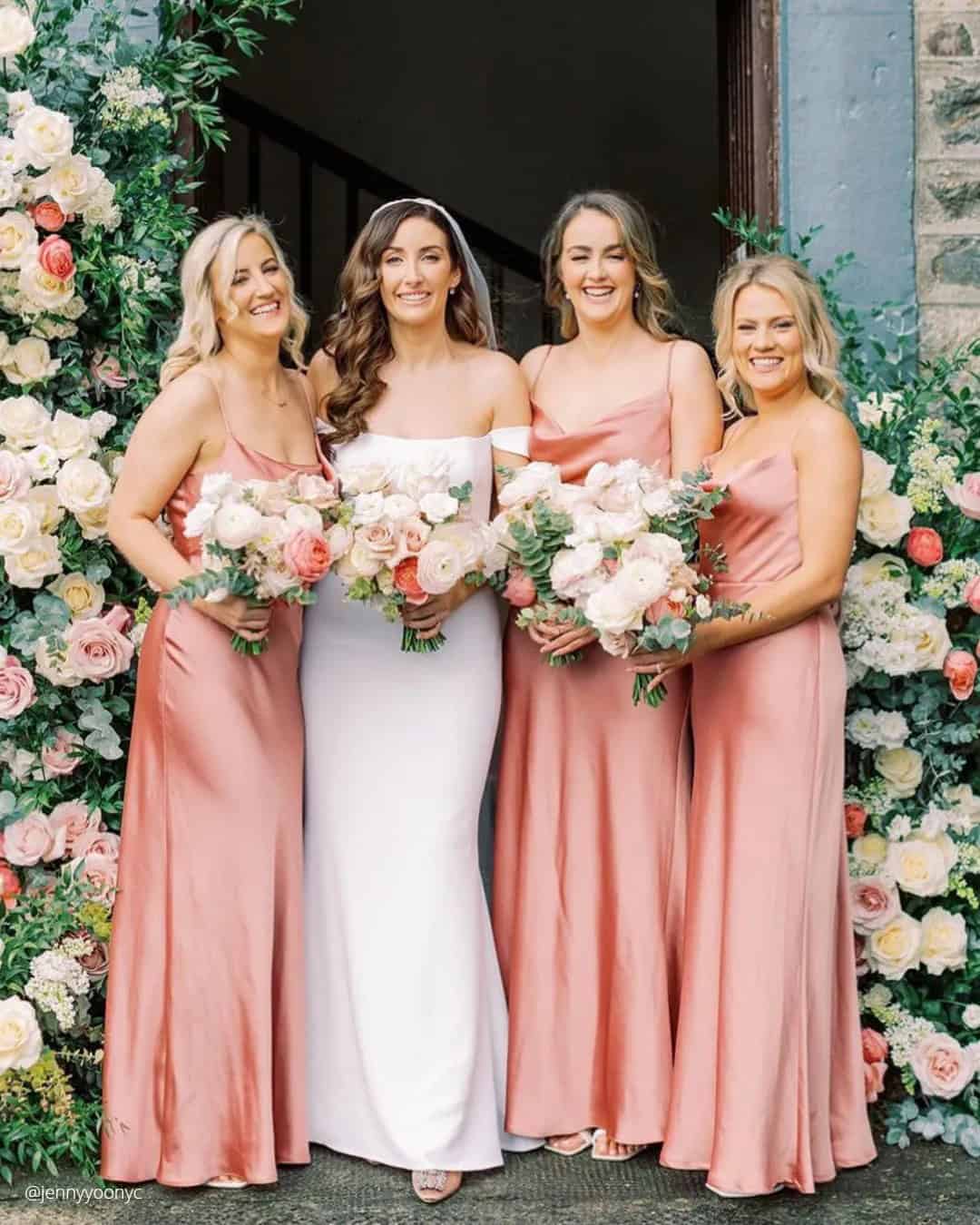 Rose Bridesmaid Dresses Blush