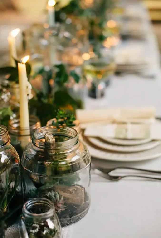 Table Decorations In Camo Style