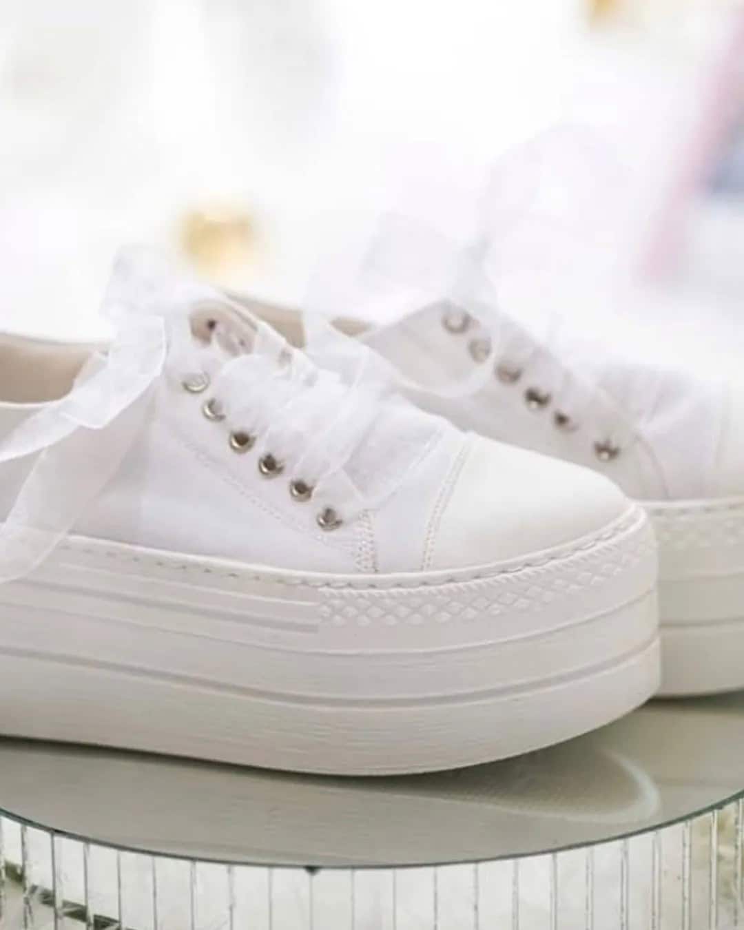 Platform Wedding Sneakers