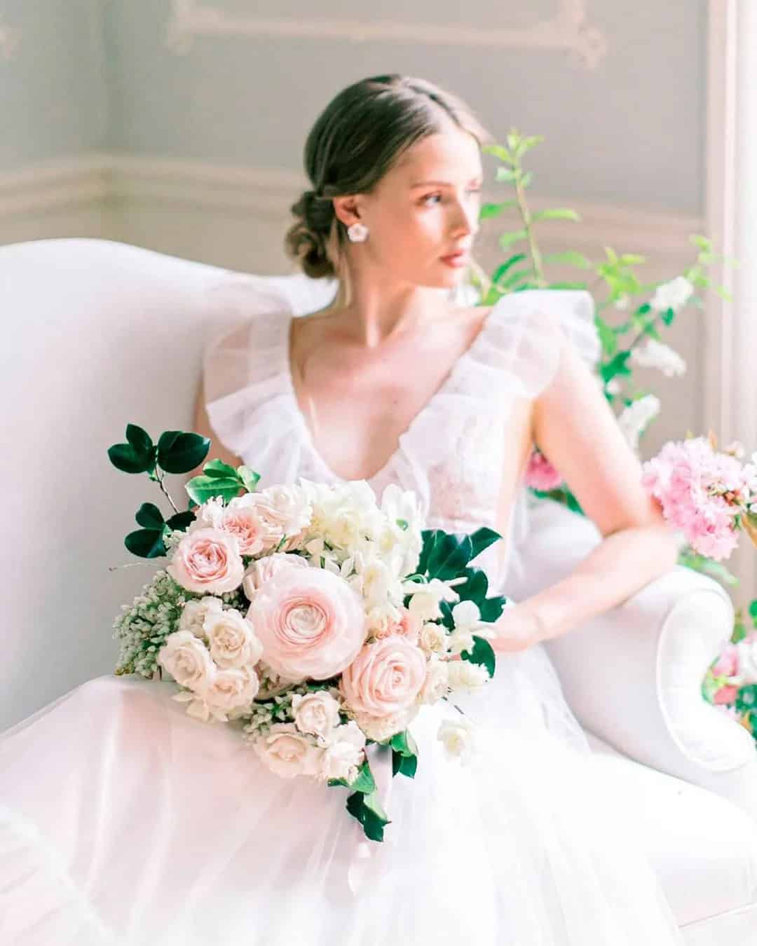 Pale Pink Summer Wedding Bouquets