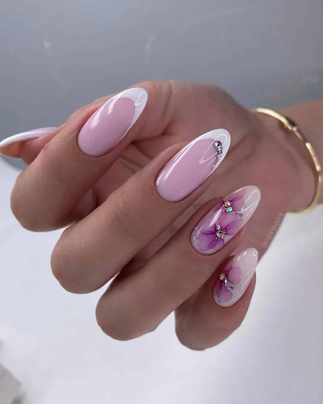 Pink and White Nail Designs