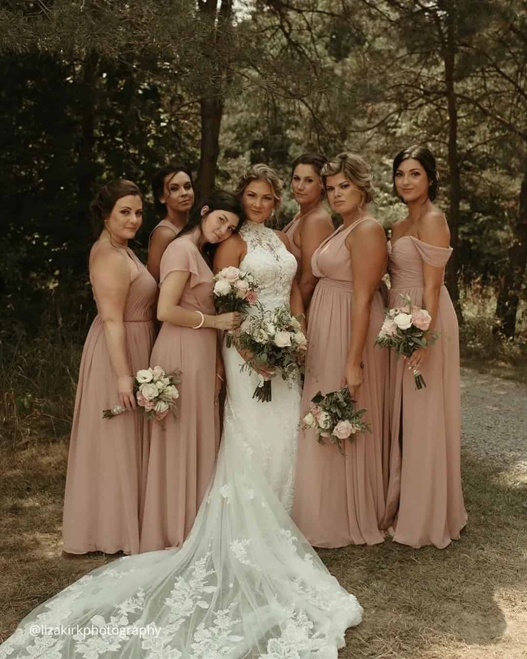 Different Colors Of Bridesmaids