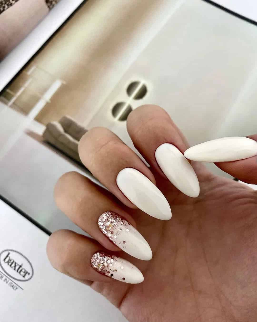 White Nail Ideas For A Wedding