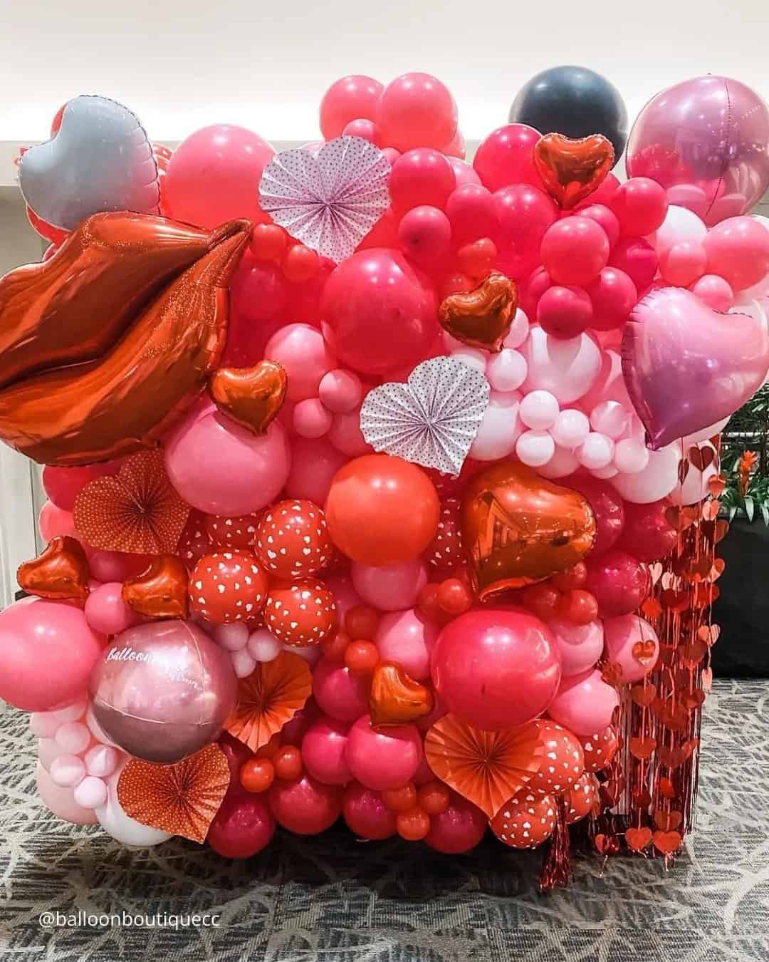 Valentine’s Wedding Ideas with Balloons