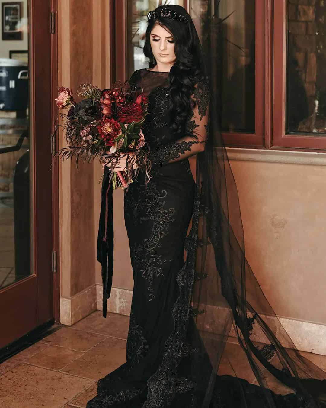 Gothic Black Bridal Dresses