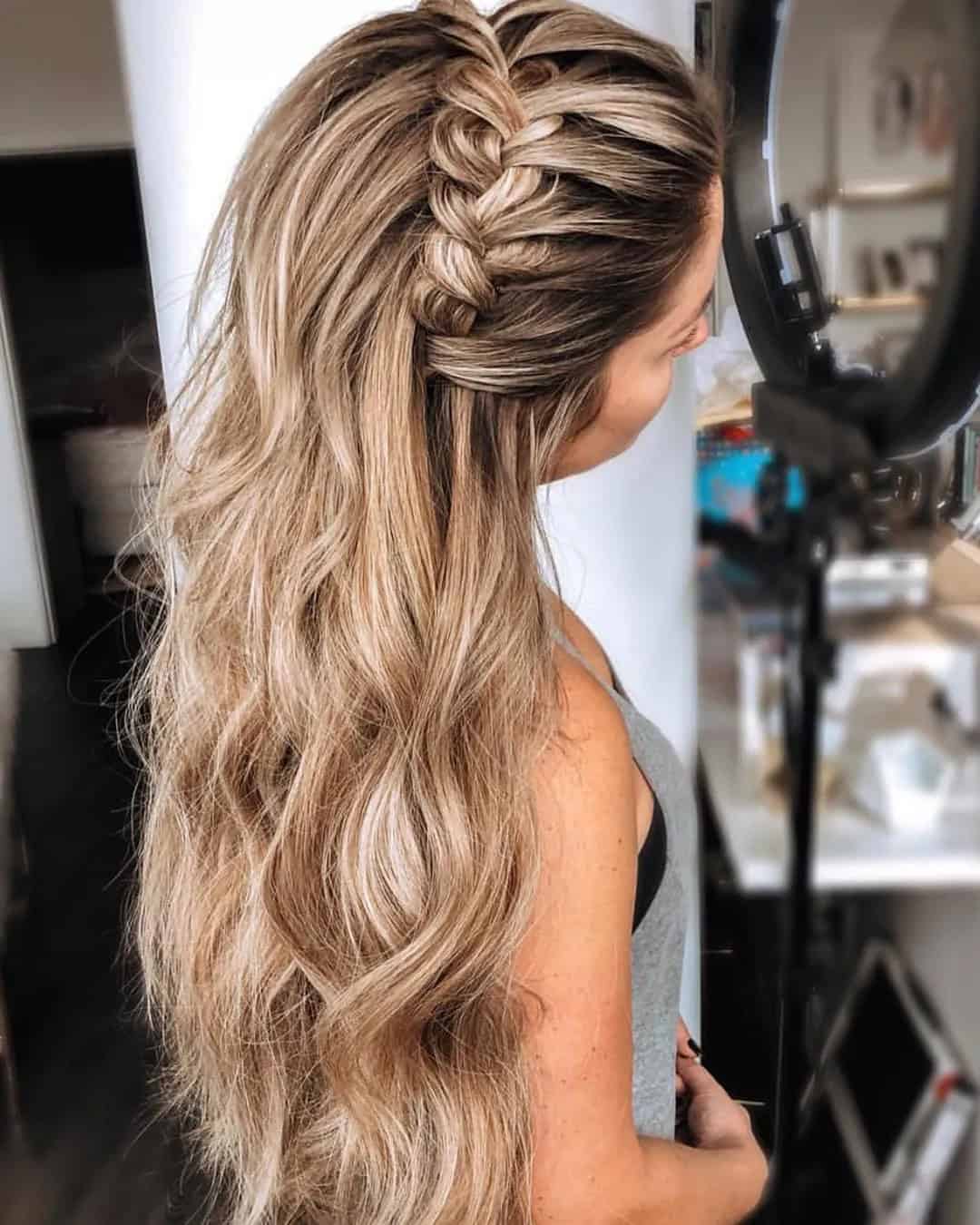 Wedding Waterfall Braids