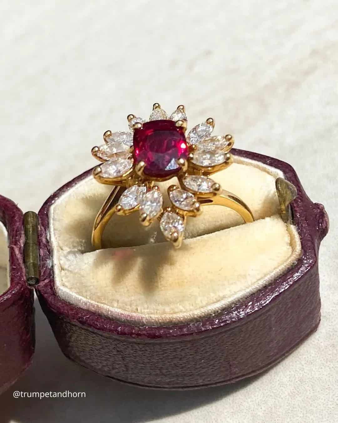 Art Deco Engagement Rings With Gemstones