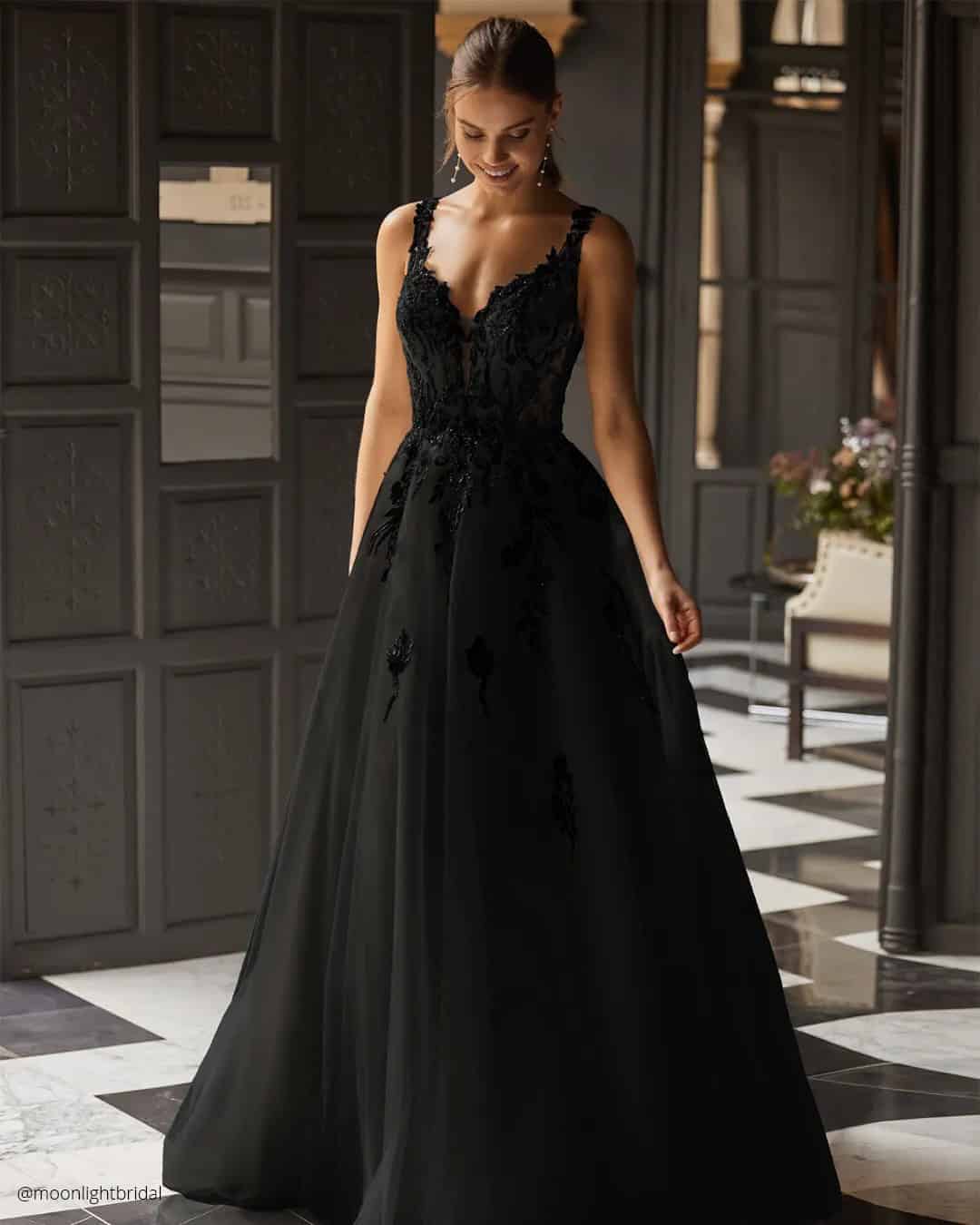 Black Lace Wedding Dresses