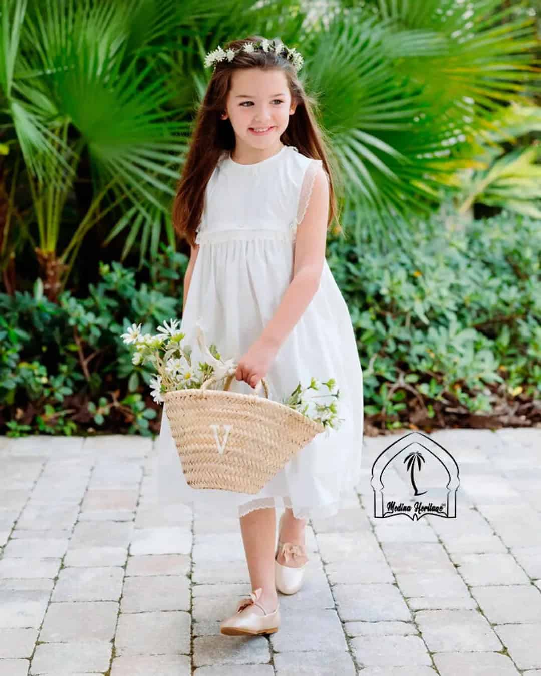 Wood Flower Basket