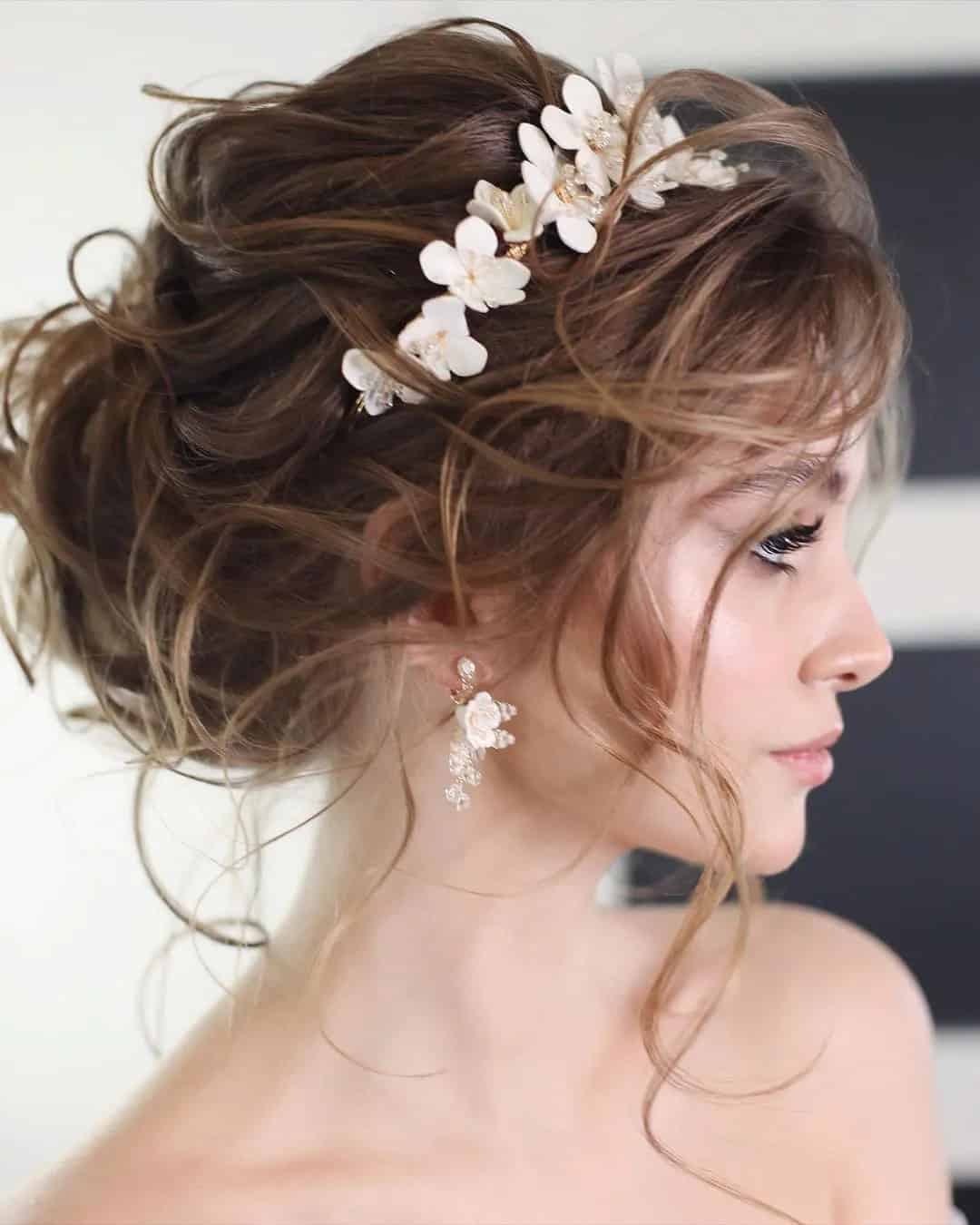 Wedding Hairstyles For Short Curly Hair