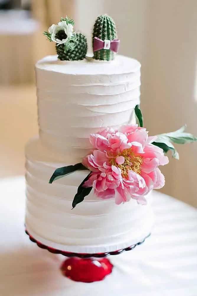 Mexican Themed Wedding Cakes With Cactus