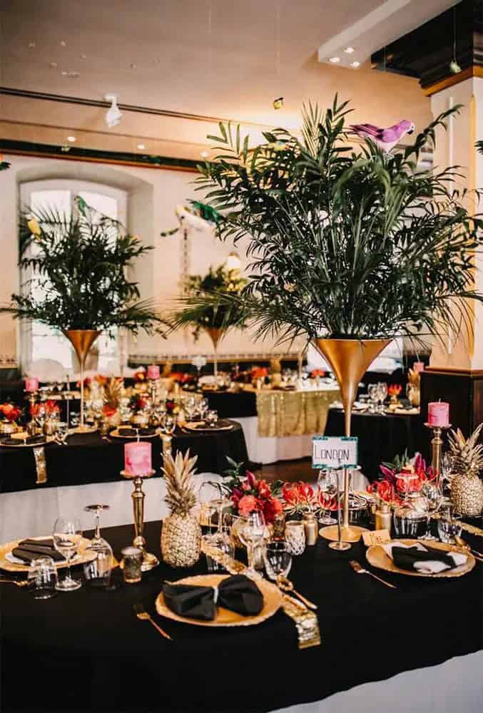 Tropical Reception Decor