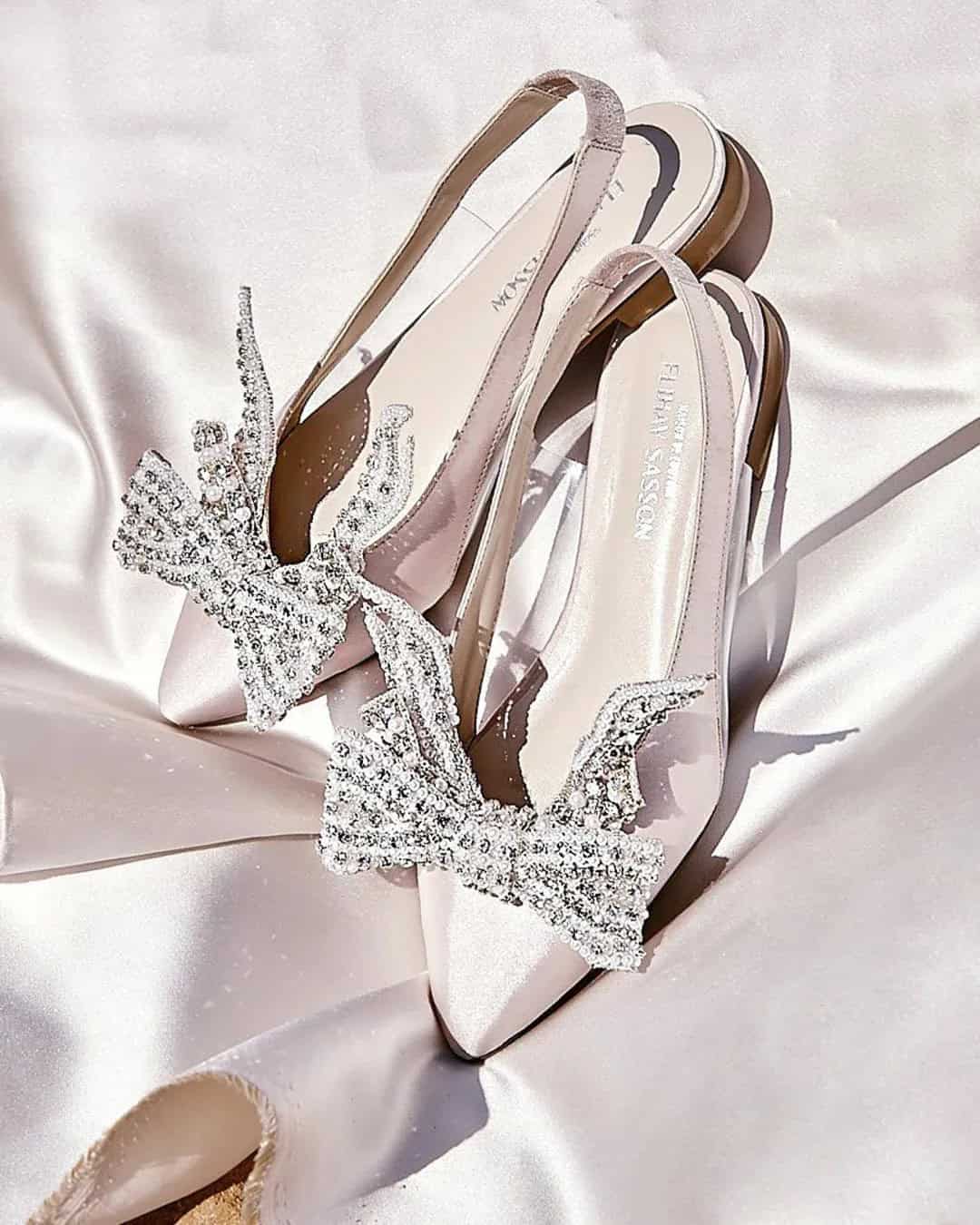 Flat Cinderella Bridal Shoes