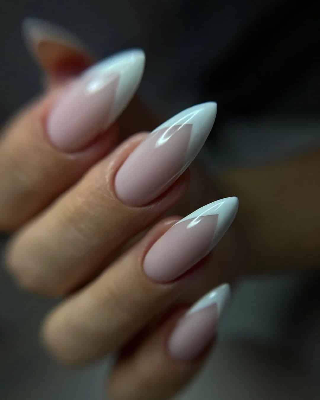 Classy Stiletto Wedding Nails