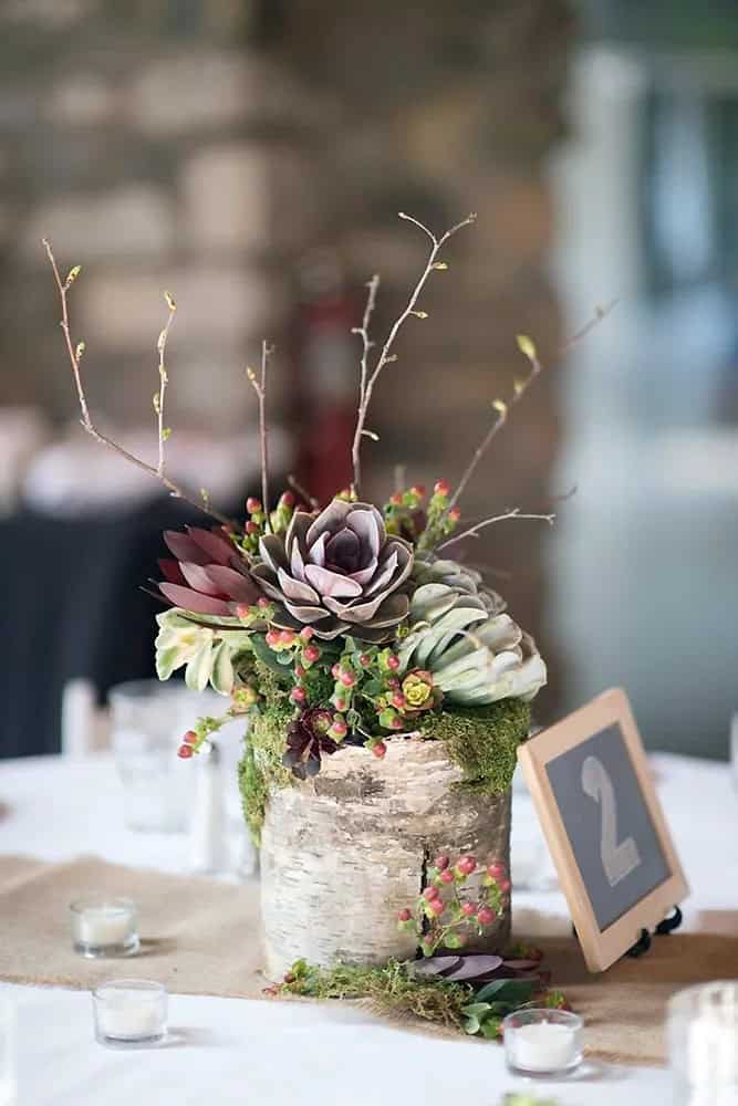 Succulents Wedding Centerpiece