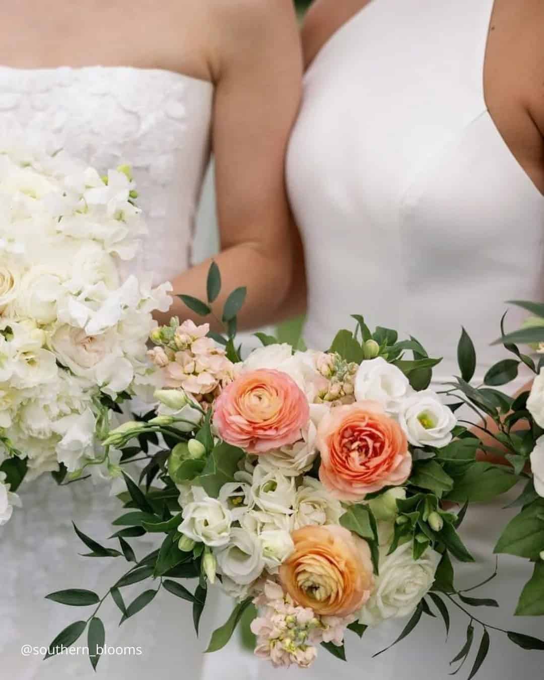 Cheerful Peach Bouquets