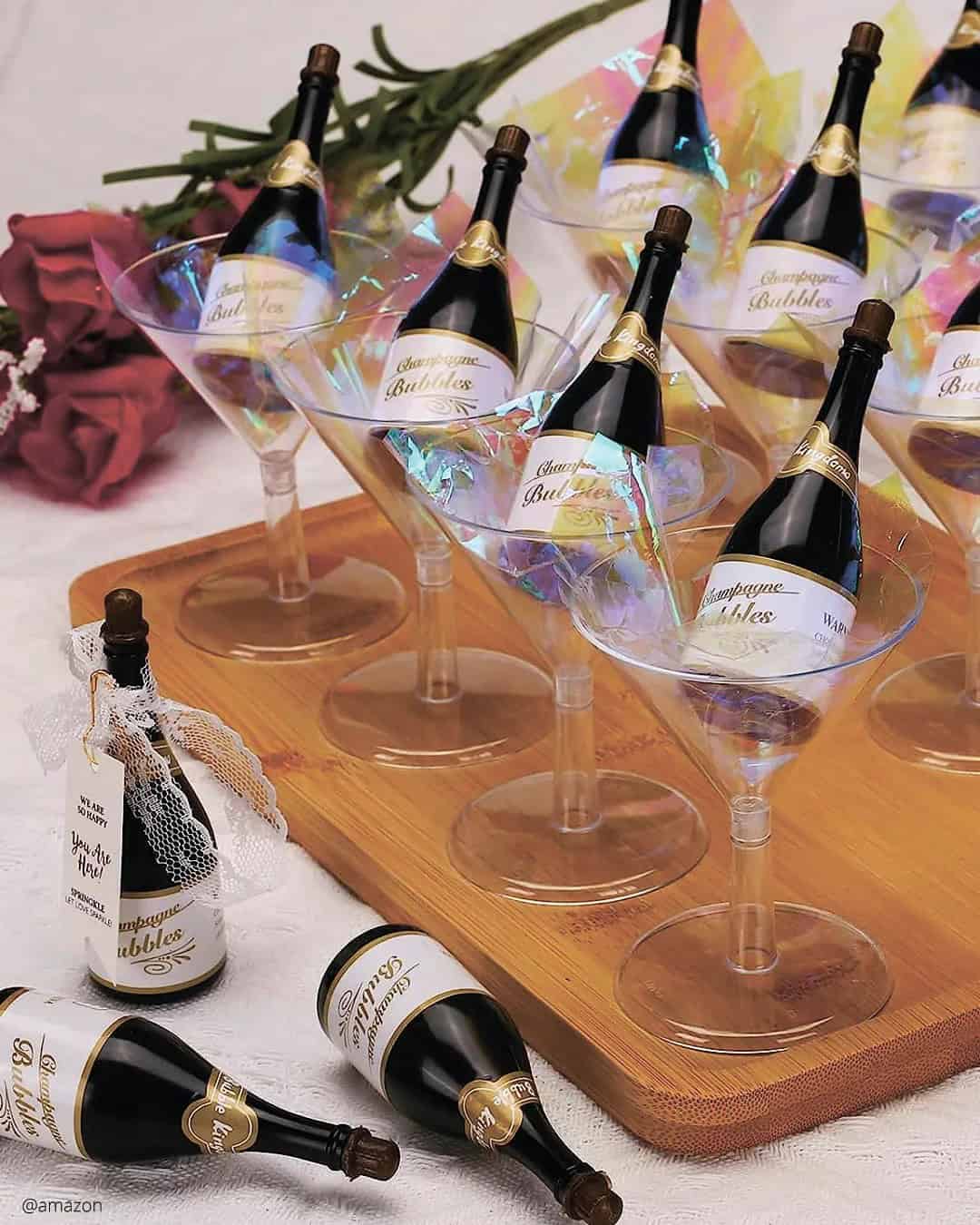 Mini Champagne Bottle Bubble Bulk