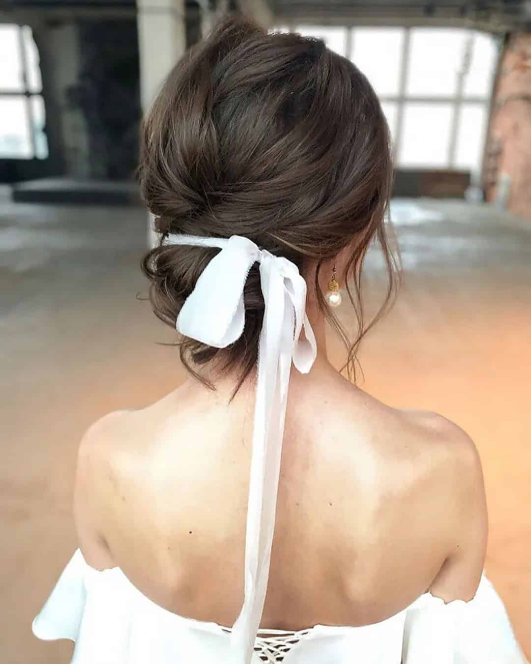 Bridal Hair Ideas With Ribbon