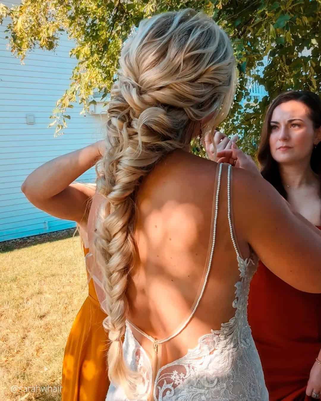 Wedding Singular Braid Hairstyles