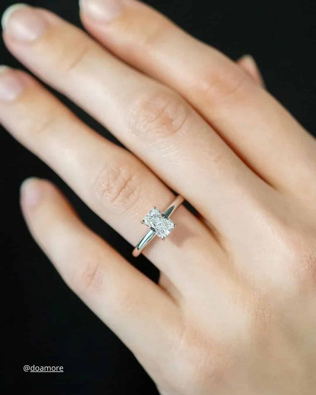 Radiant Cut Engagement Rings