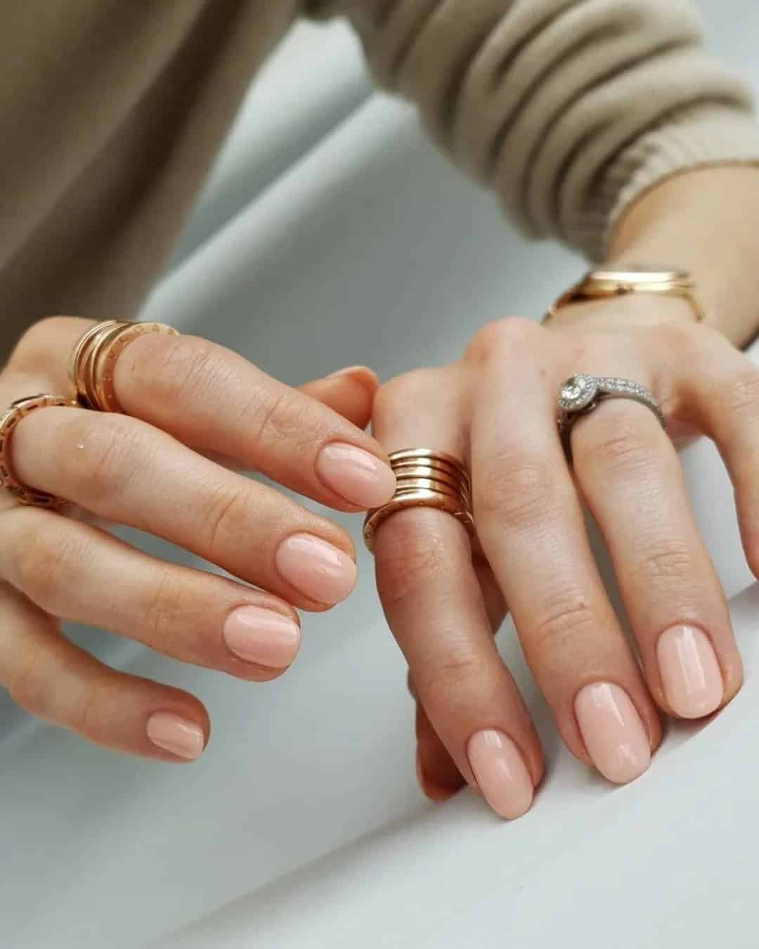 Nude Bridesmaid Nails