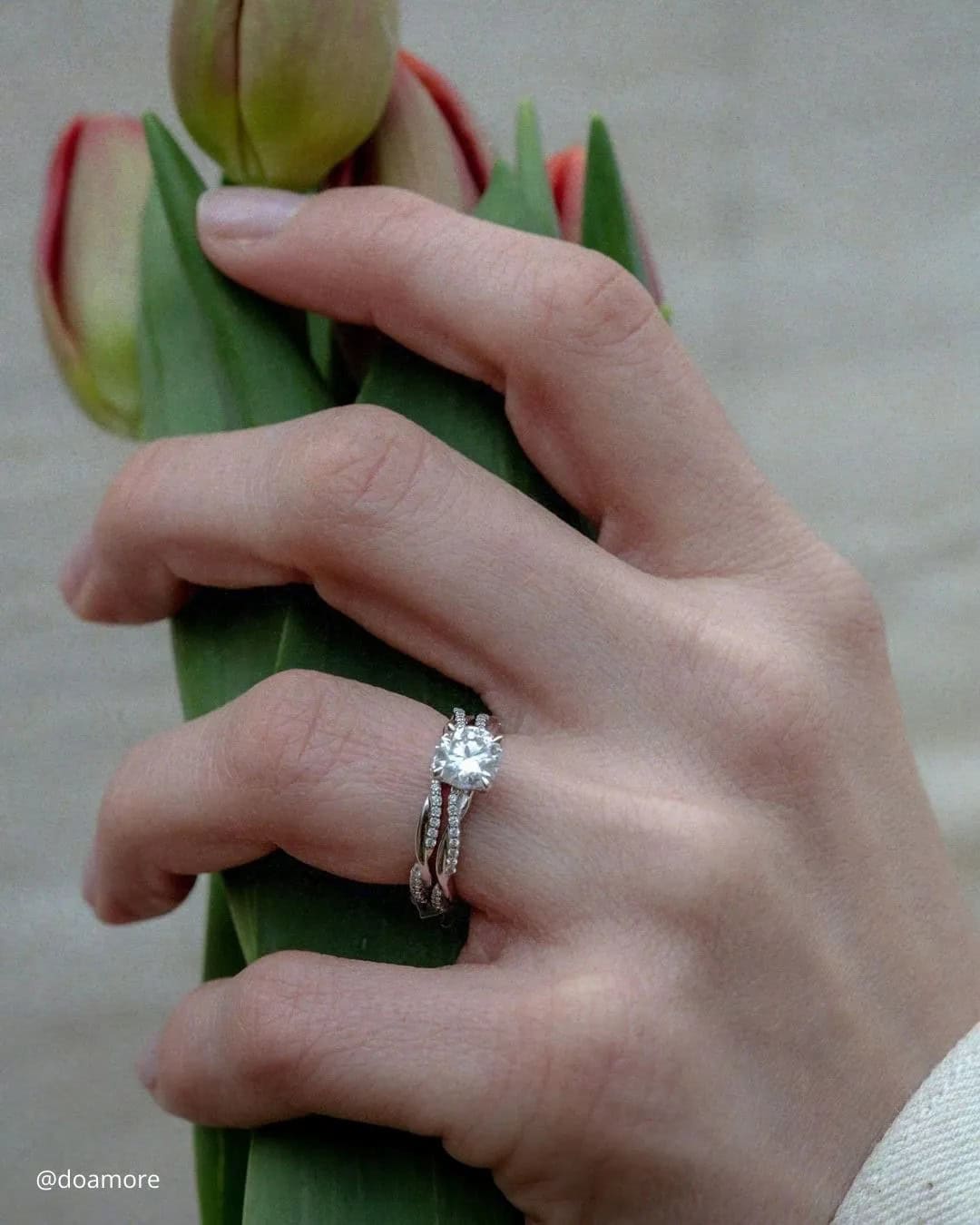 Wedding Rings In Classic White Gold