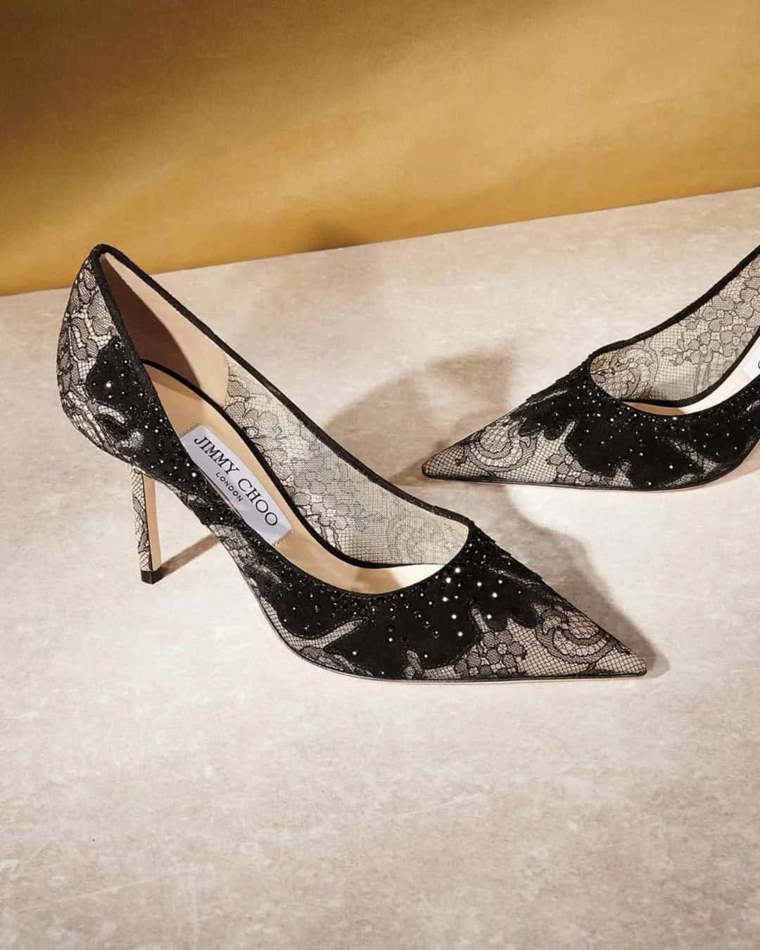 Black Lace Wedding Shoes