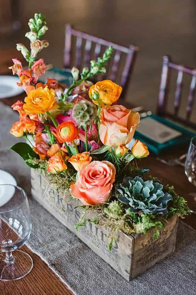 Succulents Wedding Centerpiece