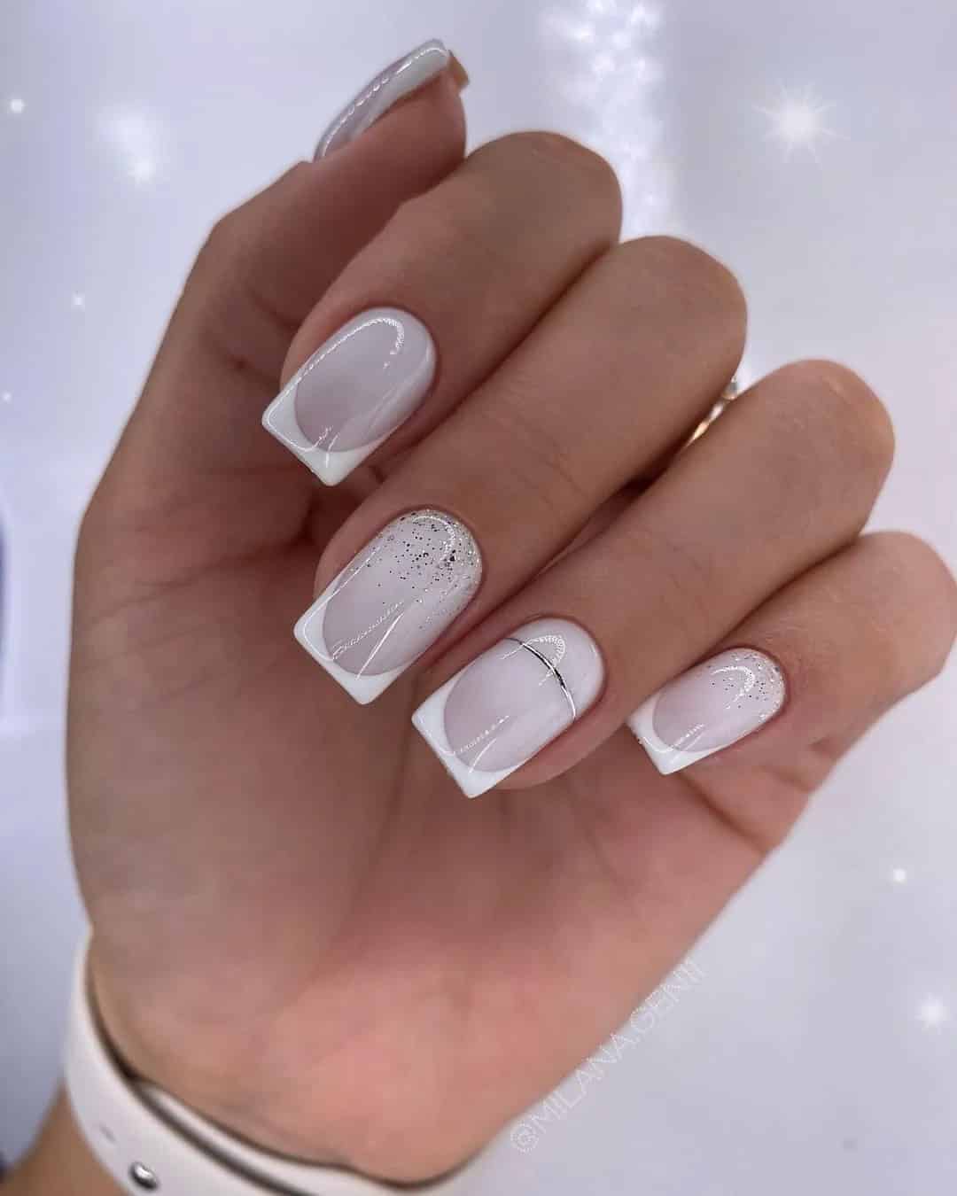 French Wedding Nails