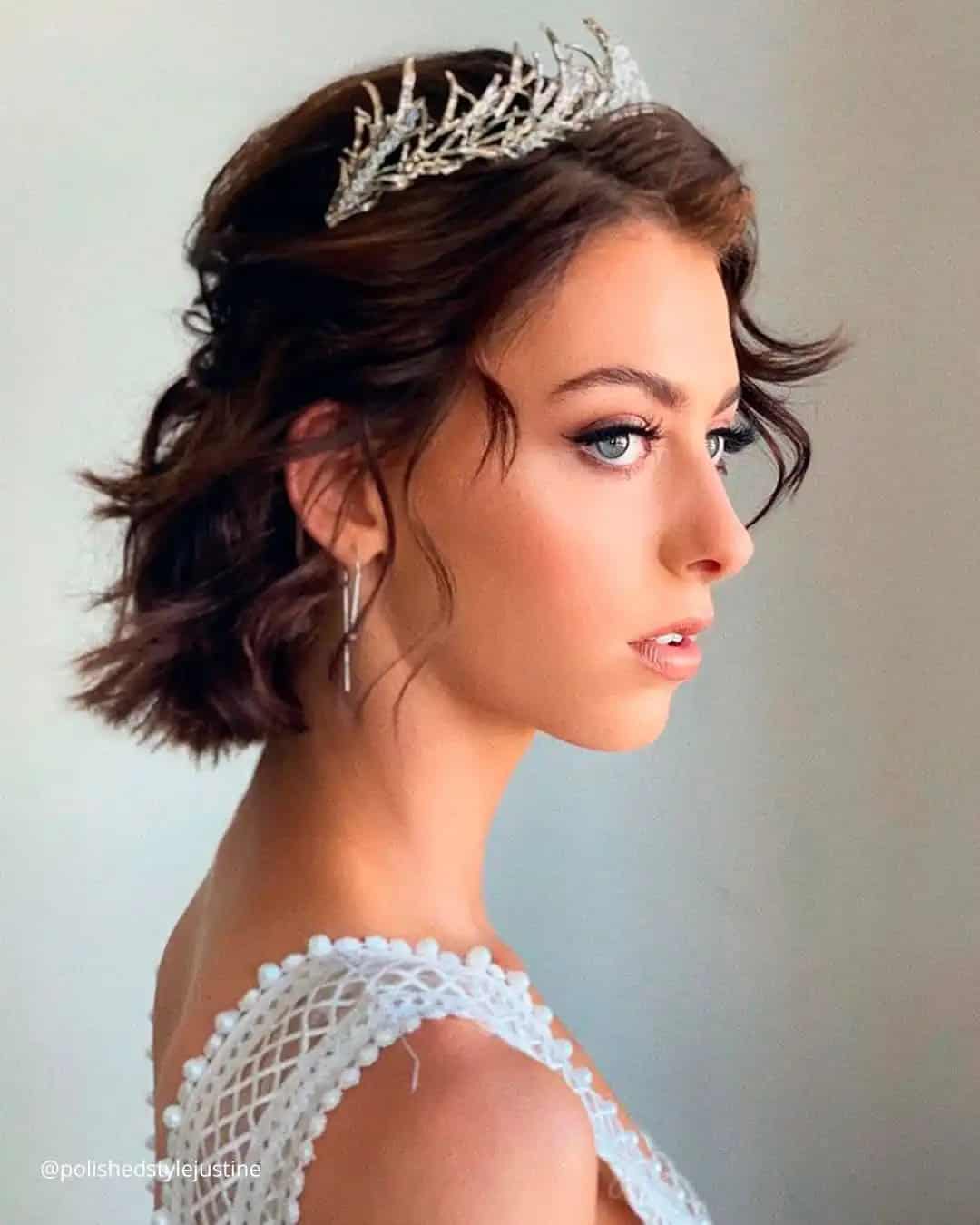 Wedding Hairstyles For Short Curly Hair