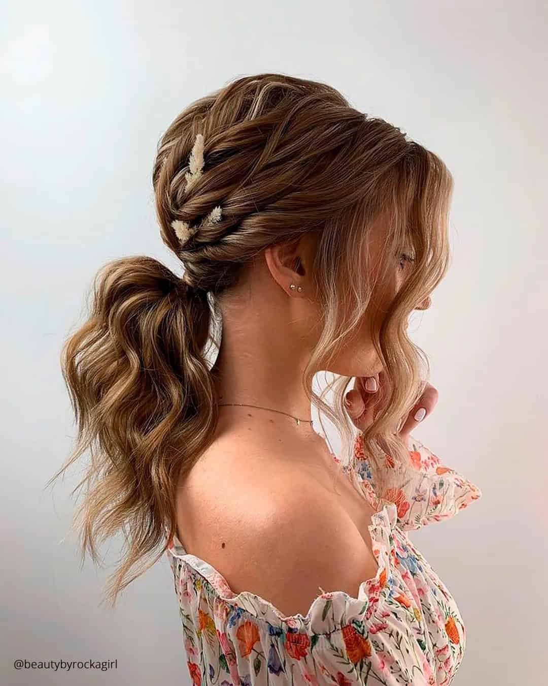 Ponytail Hairstyles For Wedding Guests