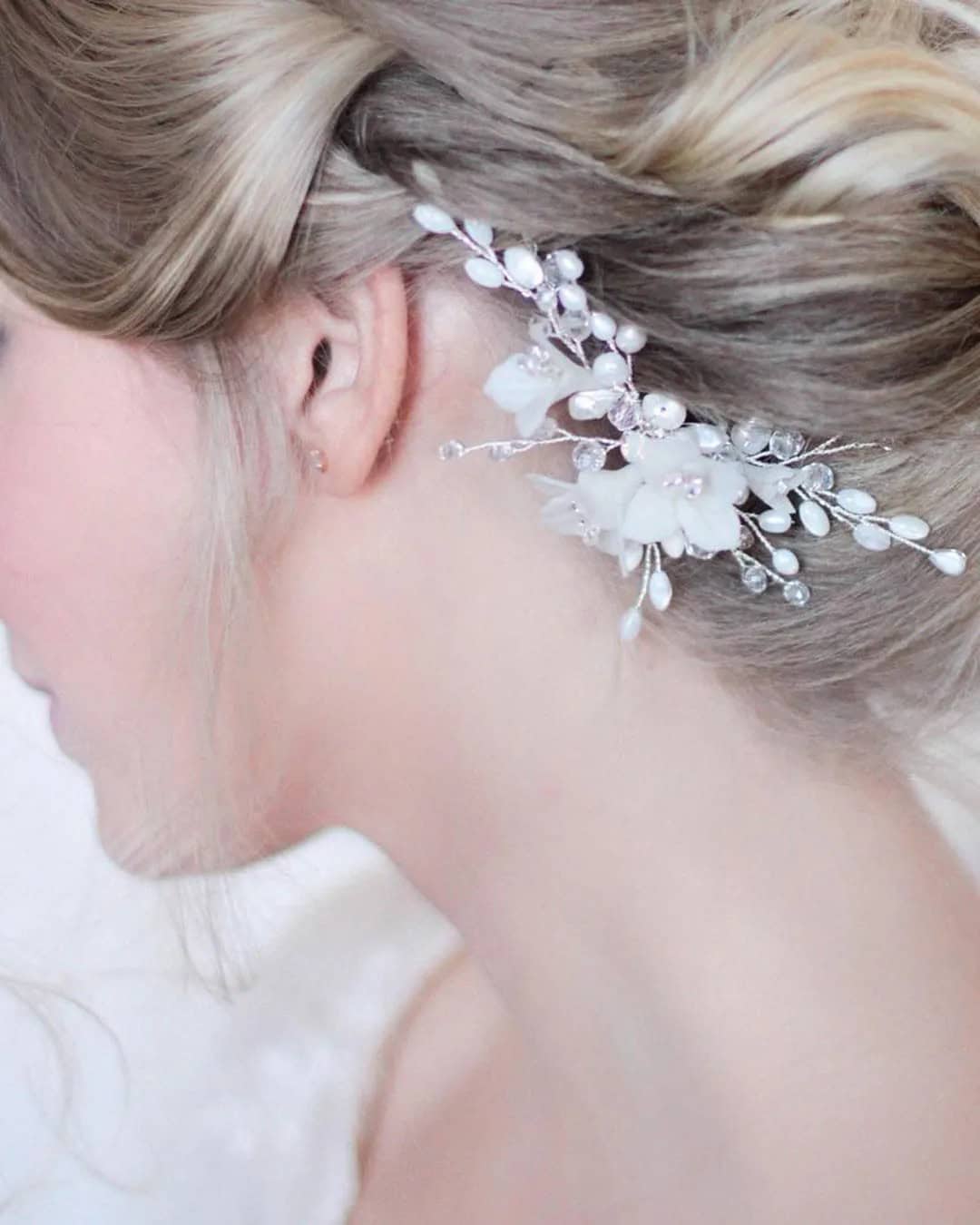 Pearl Barrette Wedding