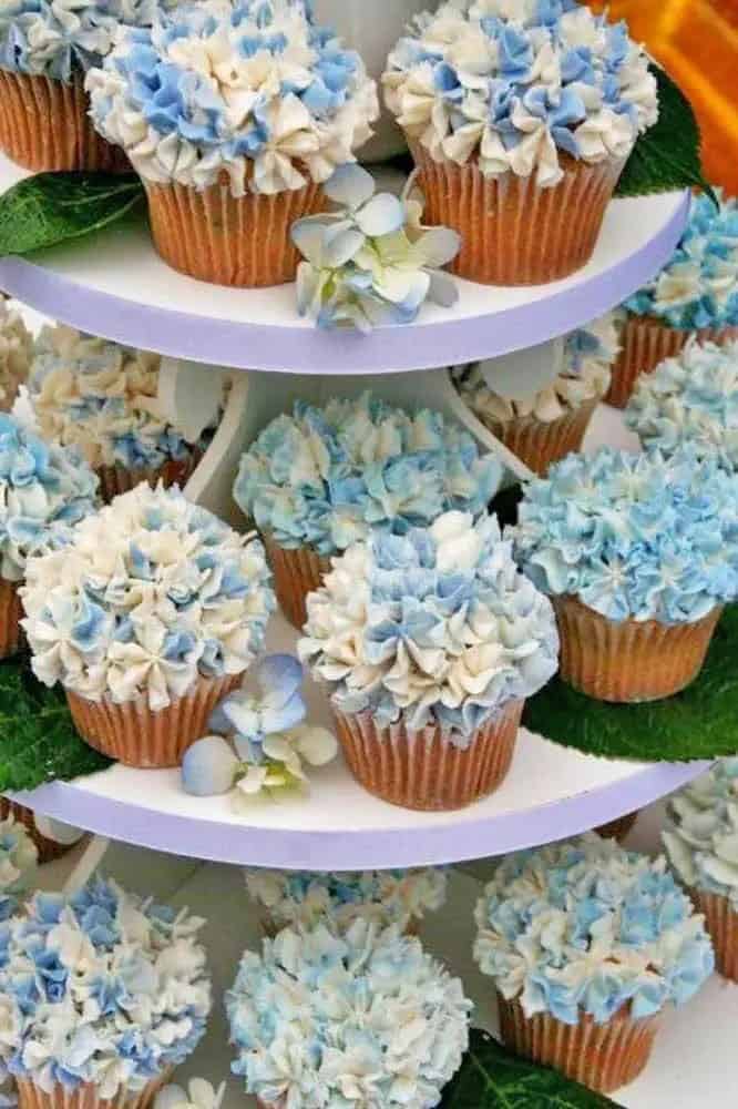 Hydrangea Wedding Cupcakes