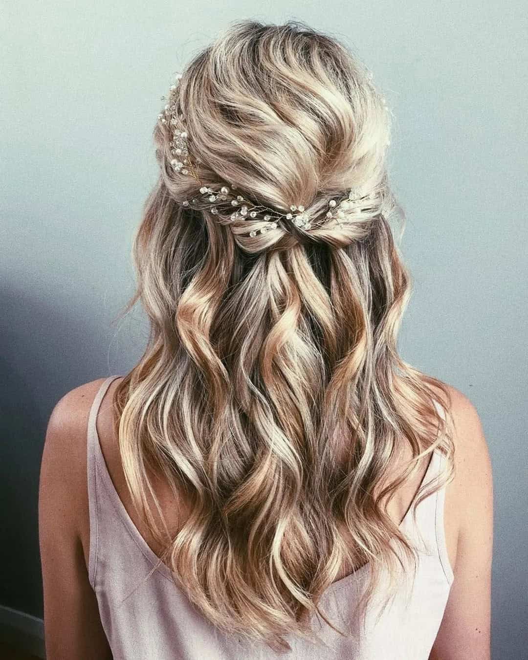 Sparkling Accessories For Wedding Hairstyle