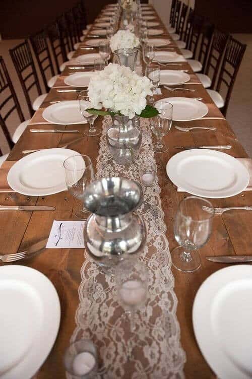 Lace table runners