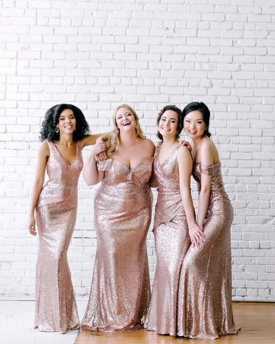 Glitter Bridesmaid Dress Ideas